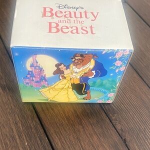 Disney Beauty and the Beast Box with Blue and Yellow Art